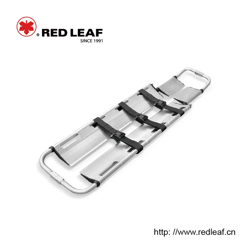 YDC-4A Aluminum Alloy Patient Scoop Stretcher with Head Immobilizer Compatibility 159KG Capacity for Emergency Rescue