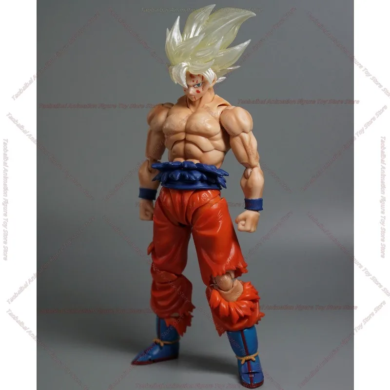 【شحن على مدار 24 ساعة】الشحن ذو الفتحة السوداء لعبة دراغون بول SHF المتطرفة Wukong Battle Damage النسخة الدموية 1/12 هدايا شخصيات الحركة #5