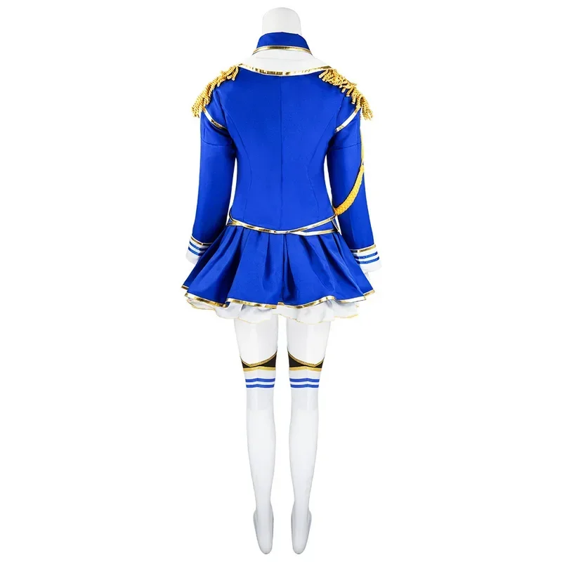 Anime Pretty Derby Cosplay Daiwa Scarlet mujer chaqueta abrigo blusa falda uniforme traje Bowknot calcetines disfraces de Halloween conjunto completo