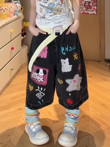 Imagen 2 del producto Verano Mujer Shoujo Jorts Abi Tide Harajuku pantalones vaqueros coreanos pantalones cortos Kpop 2000s elegantes pantalones vaqueros Grunge Y2k ropa informal japonesa