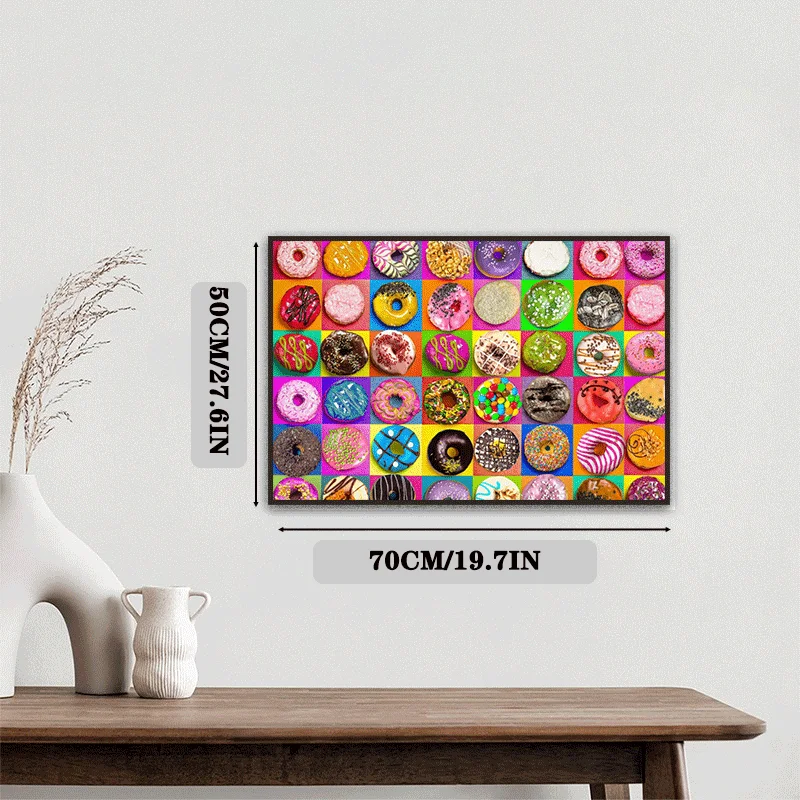 1 box of 1000 adult puzzles, Sweet House 70x50cm 27.6x19.7 inches, mixed color puzzles