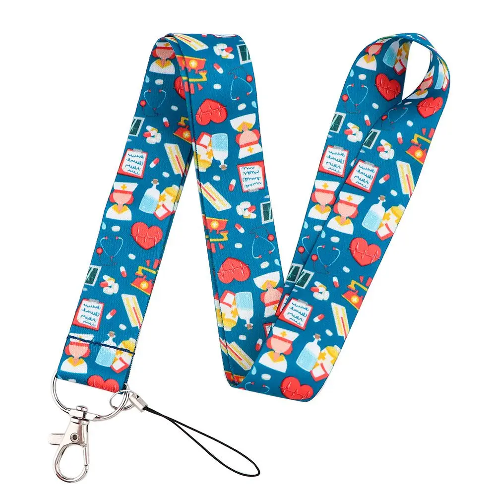 

Rope ID Badge Holder Nurse Phone Rope Hospital Supplies Nurse Lanyard Doctors ID Card Hang Rope Neck Straps Mobile Phone Strap