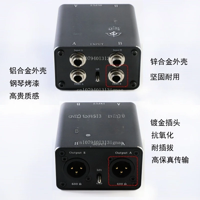 ثنائي القناة السلبي في صندوق الغيتار الكهربائي باس مقاومة محول تأثير المرحلة السلبية في اتجاهين #4