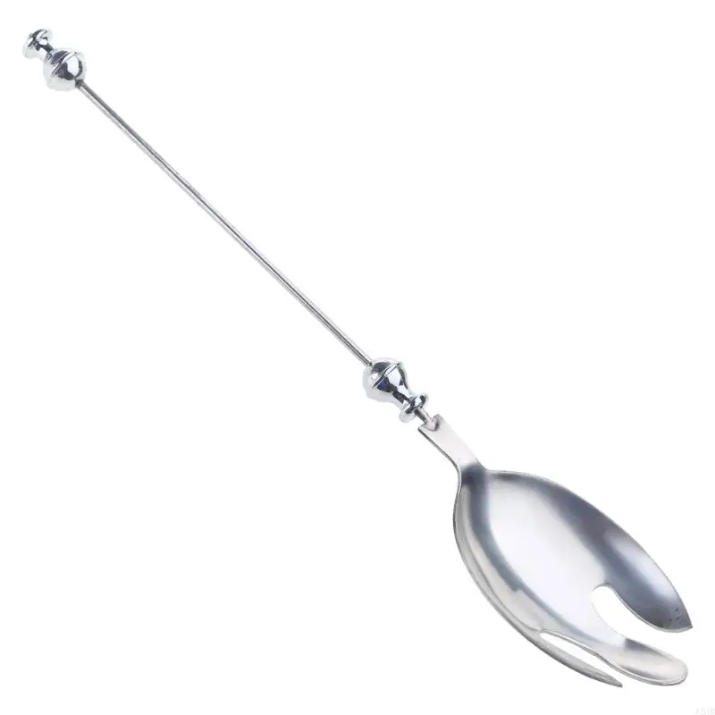 J2HB DIY ENSALA CONLACIÓN Cuchara acero inoxidable Spoon Coloque cuentas personalizables Siring Spoon Diy Beads Decored