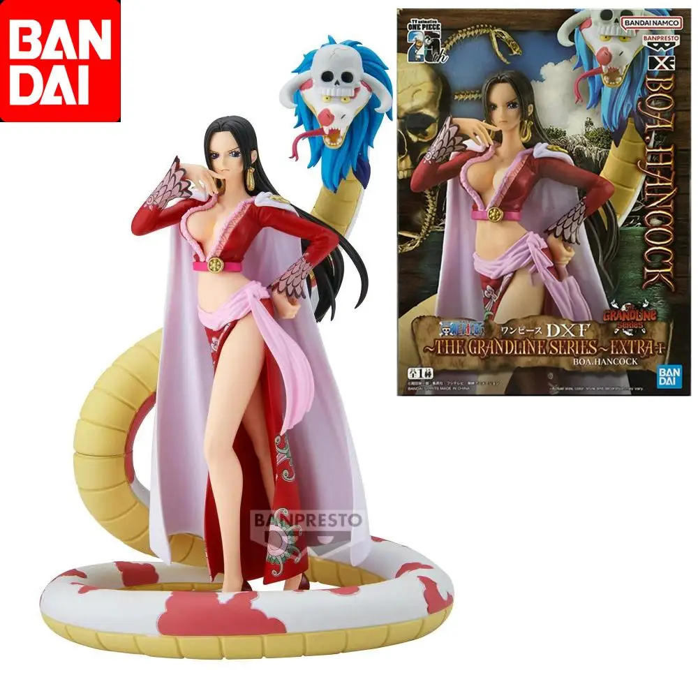 Bandai Original DXF DIE GRANDLINE SERIE EXTRA BOA.HANCOCK Anime Action Figure Spielzeug Für Jungen Mädchen Kinder Kinder Geburtstag Geschenke