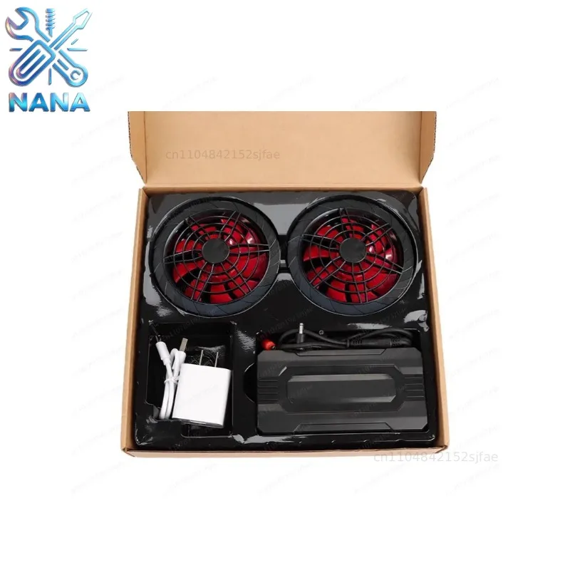 Cooling Air Conditioner Clothing 12V with Fan Power Supply Accessories with Fan Clothes Fan WorkBattery Full Set of Accessories