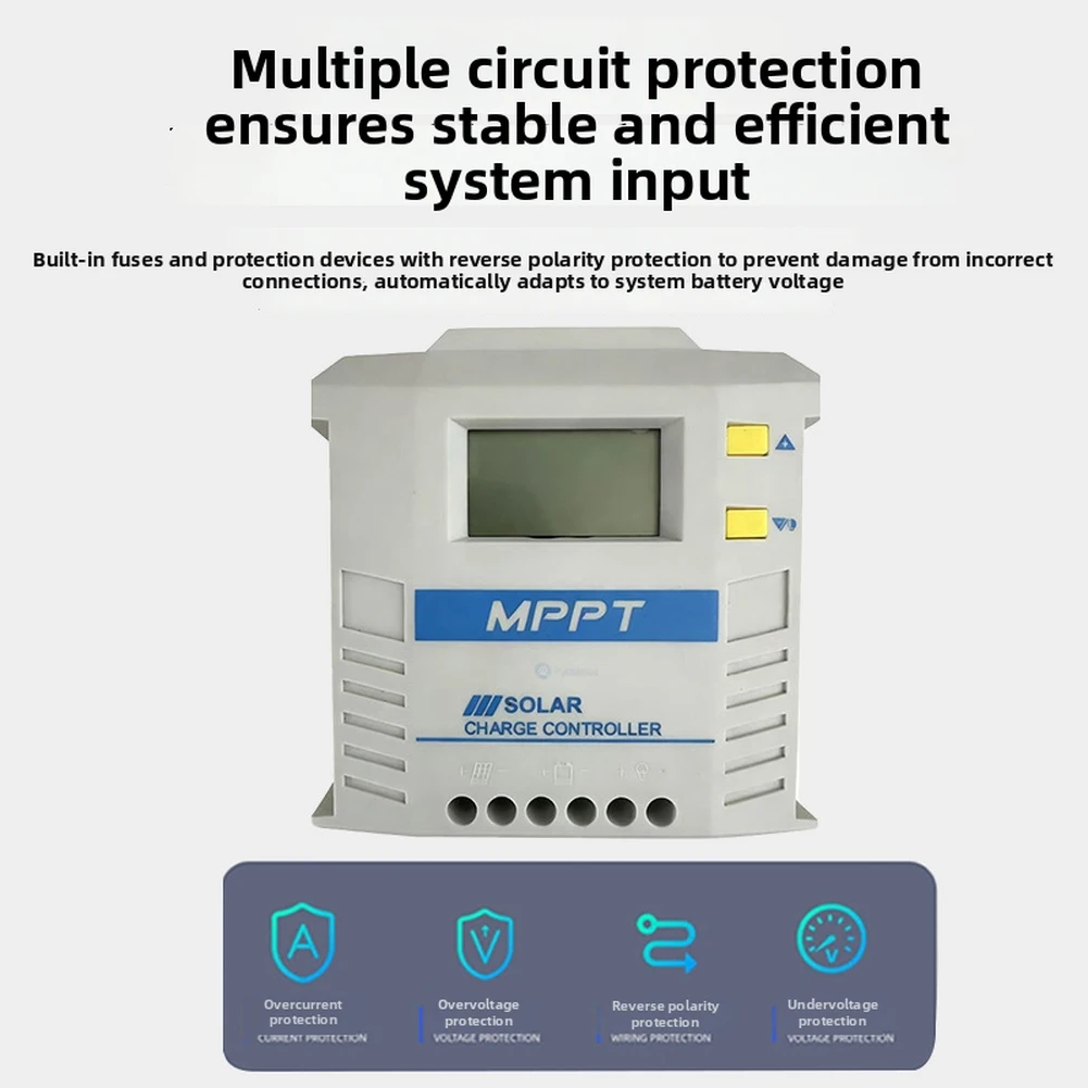 Solar-Street Light Controller 20A/480W For MPPT Solar-Charge Controller With Dual USB & LCD Display Power Tools Accessories
