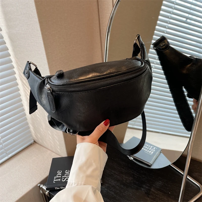 Luxury Soft Leather Women Messenger Bags Solid Color Ladies Shoulder Crossbody Bag Casual Simple Female Hobos Purses and Handbag