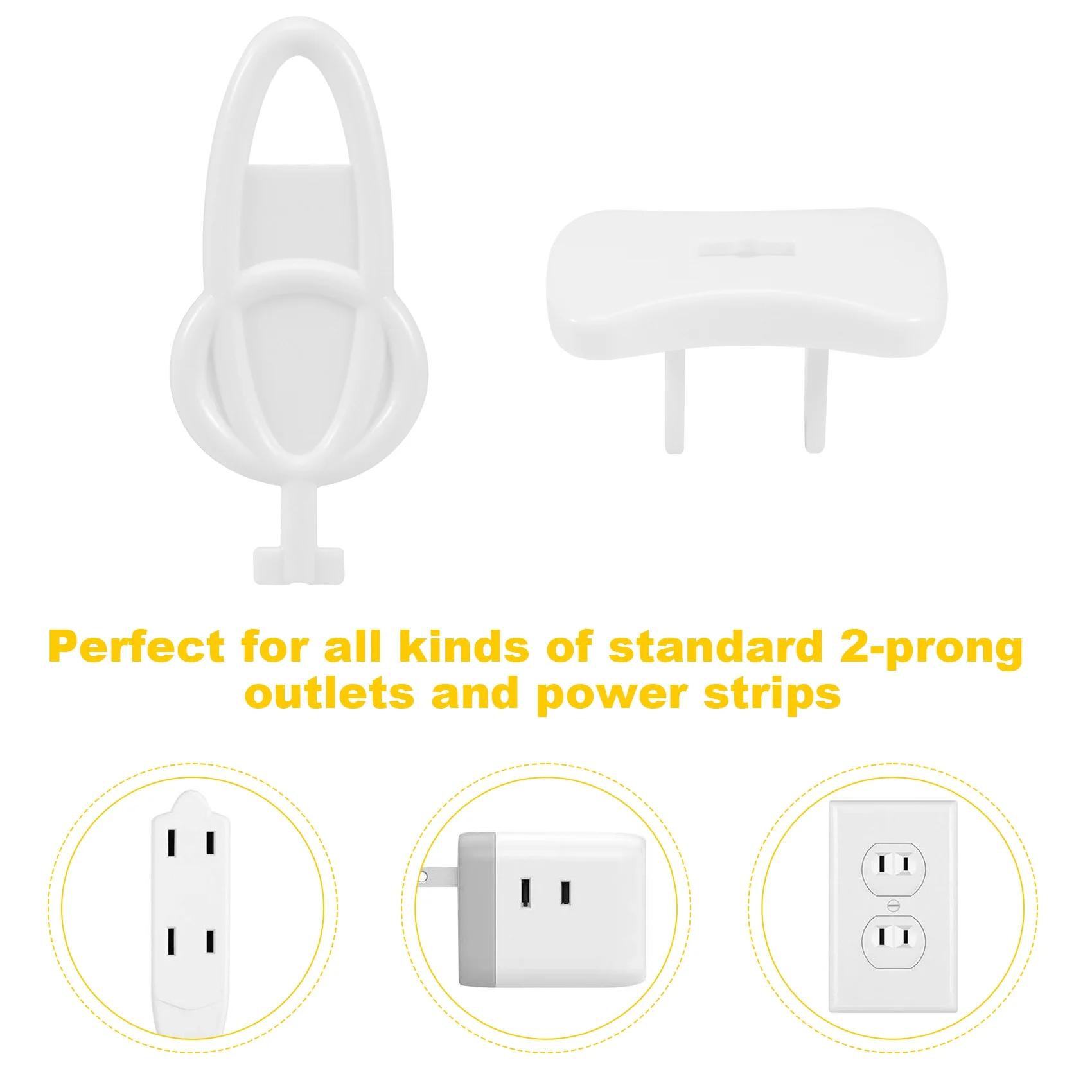 YANA50I Baby Proofing(24 Plugs + 4 Buttons),Socket Plug Cover For Baby Protection,Socket Cover,2-Hole Plug Protector For Child P