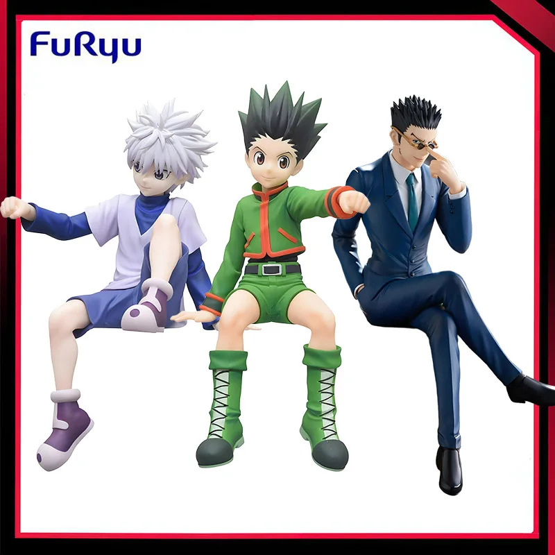 

В наличии FuRyu HUNTER × HUNTER Noodle Stopper Фигурка Killua Zoldyck Reorio Gon Freecss 13 см Аниме Фигурка Модель Игрушки Подарок