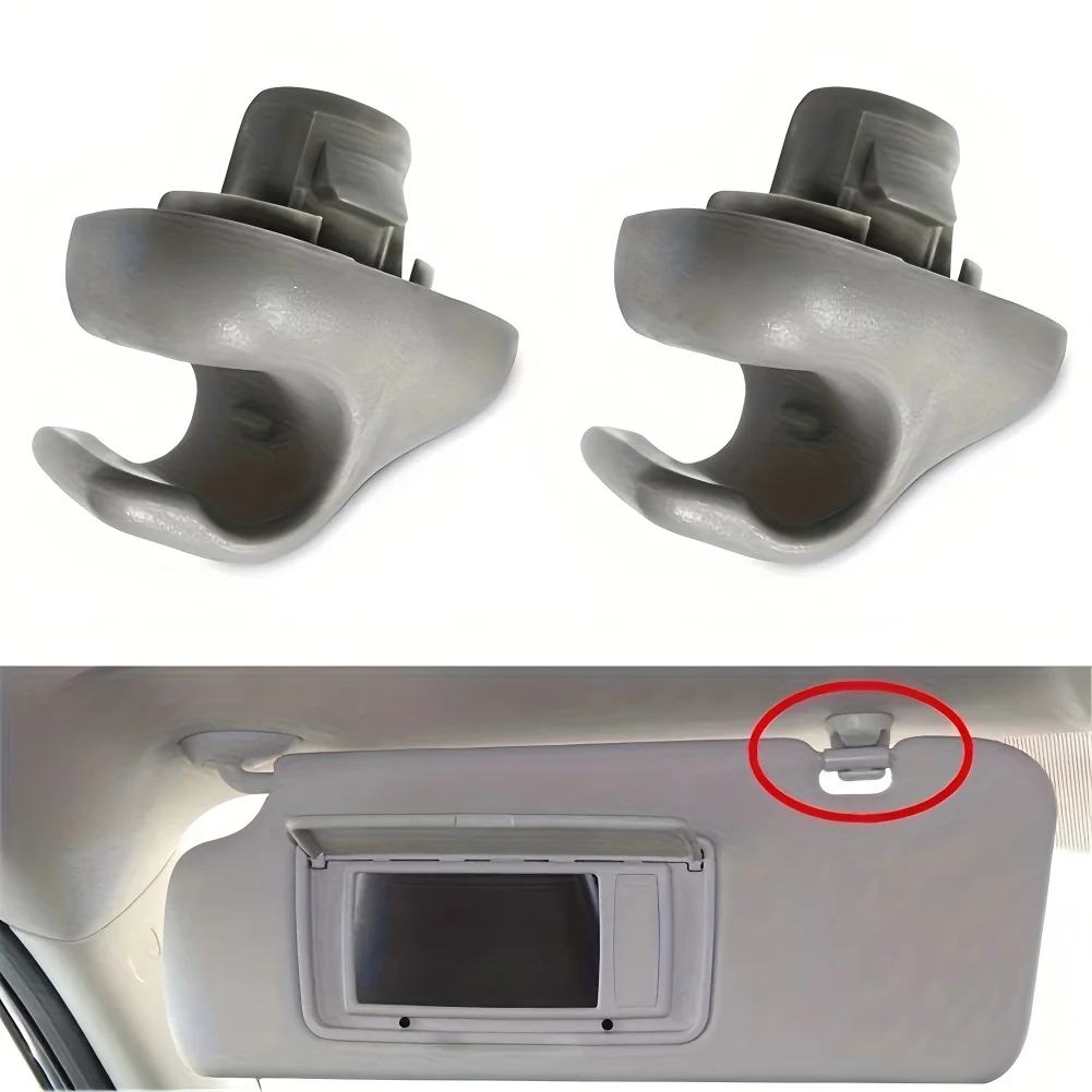 2Pcs Universal Sun Visor Clip Replacement for Honda 98-07 Accord 96-04 Civic 07-11 CR-V 03-05 Element CSL2018 88217S01A01ZA