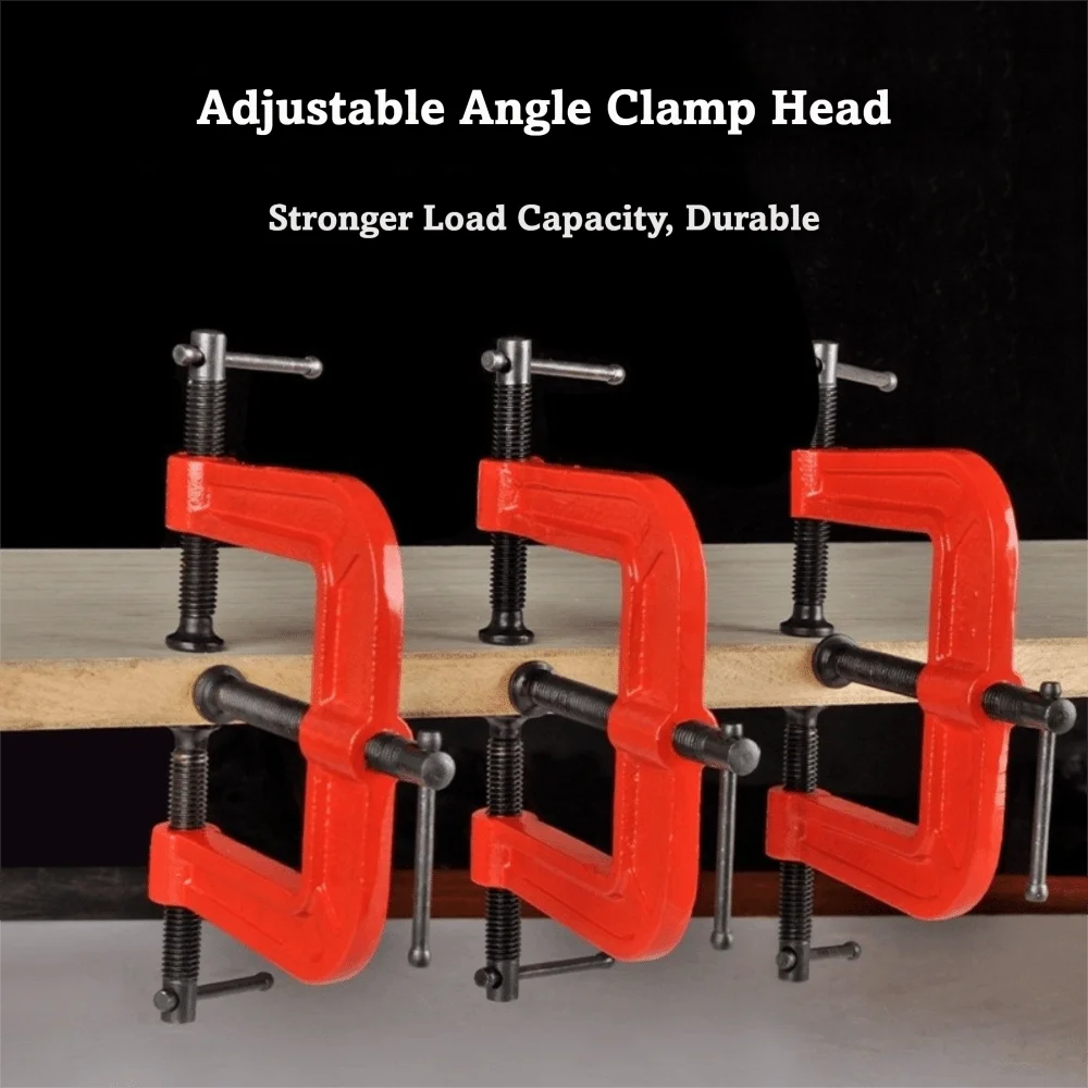 2½″‌ Woodworking Clamp Flexible Adjustment Three Way Design Three Way Clip Clamp G Type Structure Carpentry Fixture