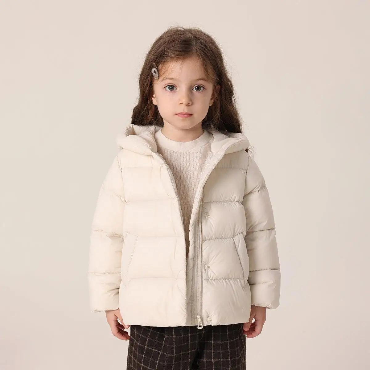 

(Three Proof Fabric and Graphene Thermal Storage) MARC&JANIE Girls' Winter Thermal Down Jacket 221068 French Series