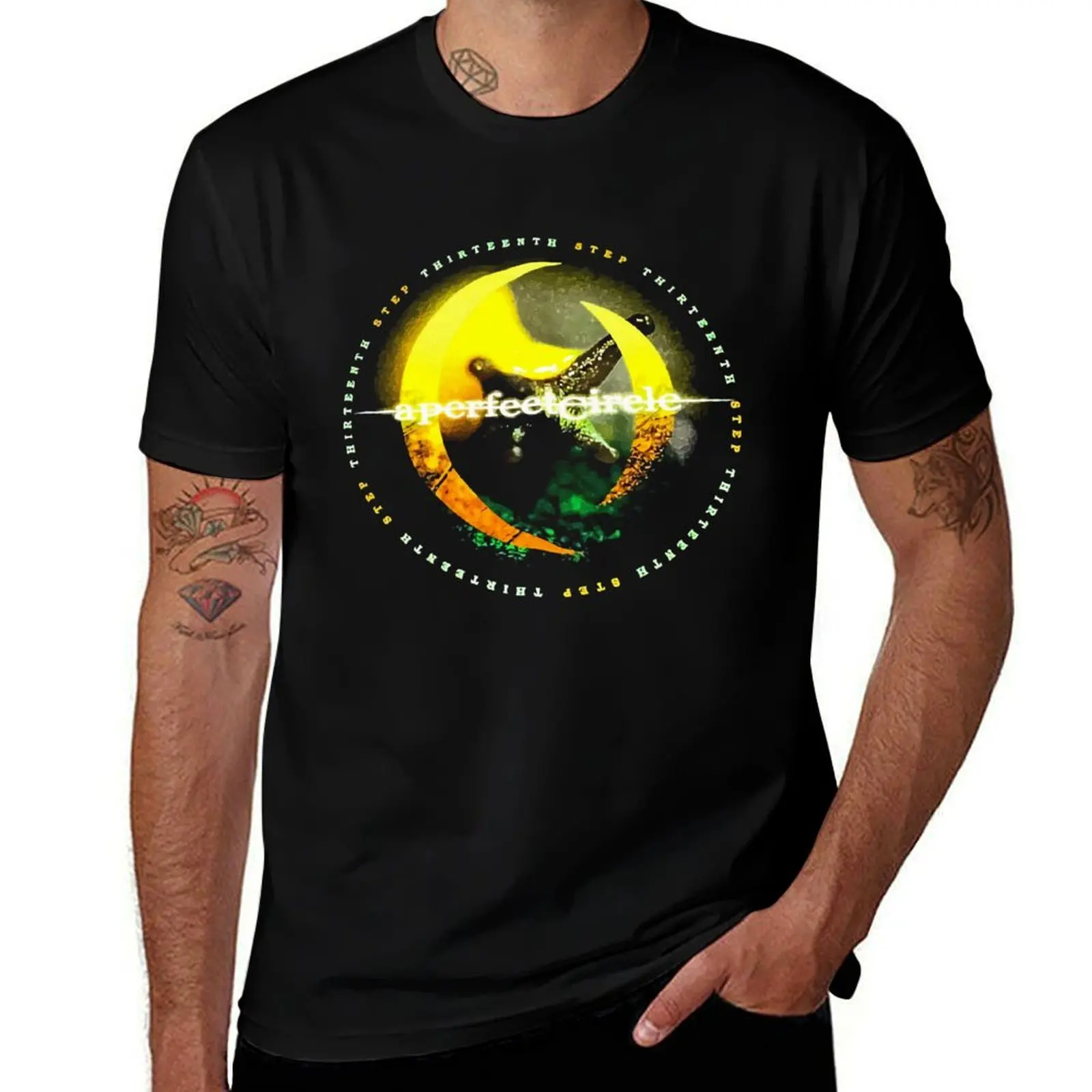 A Perfect Circle Thir.teen.th Step Our First Step Tour 2.0.0.3 Perfect Gift T-Shirt Large Size Short Sleeve T-Shirt