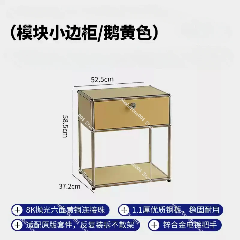 Applicable to bedside table bedroom modern minimalist ins storage sofa side cabinet