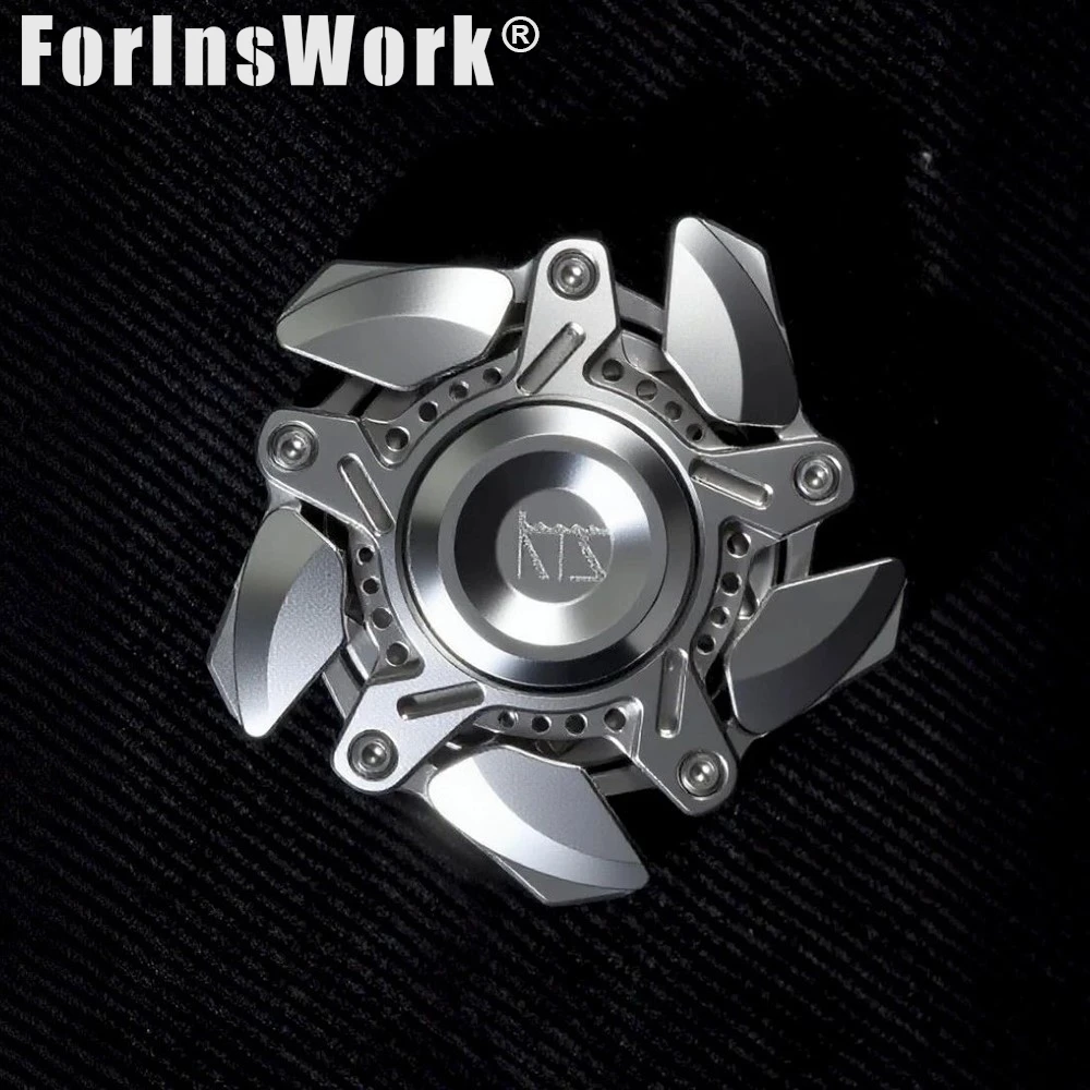 KTS Origin Titanium Five Leaf Spinner Linkage Giocattoli magnetici aperti antistress Giocattoli sensoriali