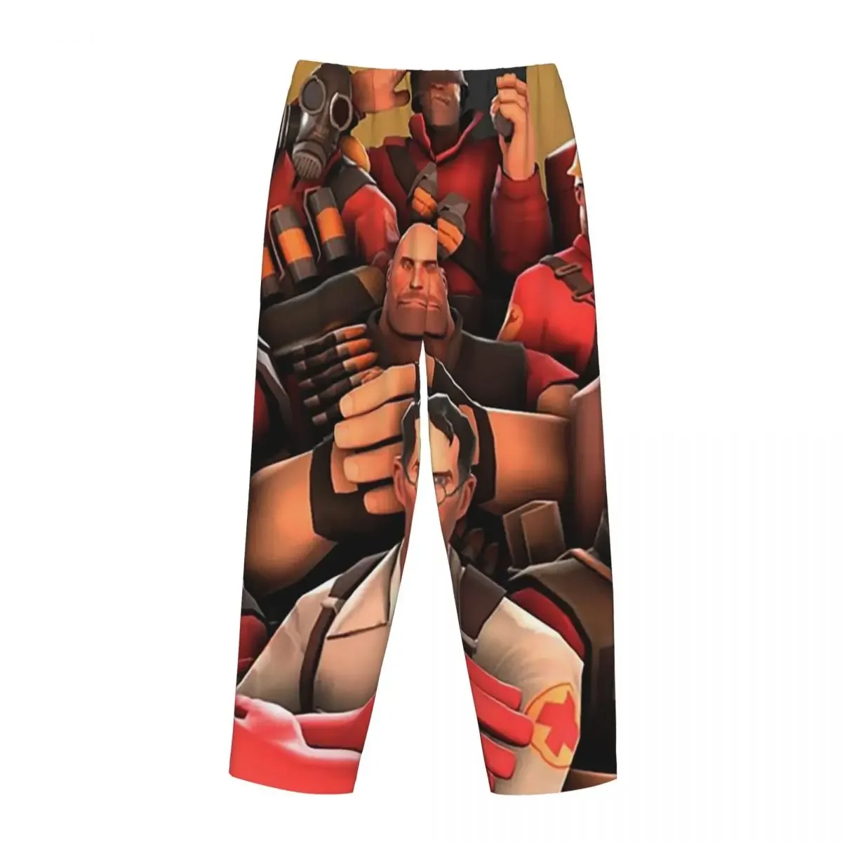 Custom Team Fortress Poster Art Women Pajama Pants Lounge Sleep Sleepwear Bottoms with Pockets