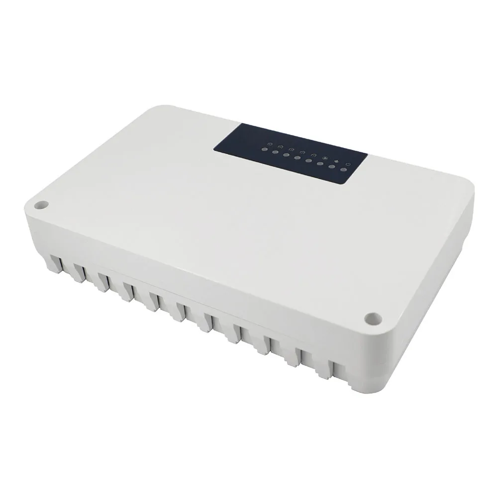 

Multi-Zone Central Heating Controller 5/8 Loop Hub For Floor Water System And Electric Valve Actuator, White ABS