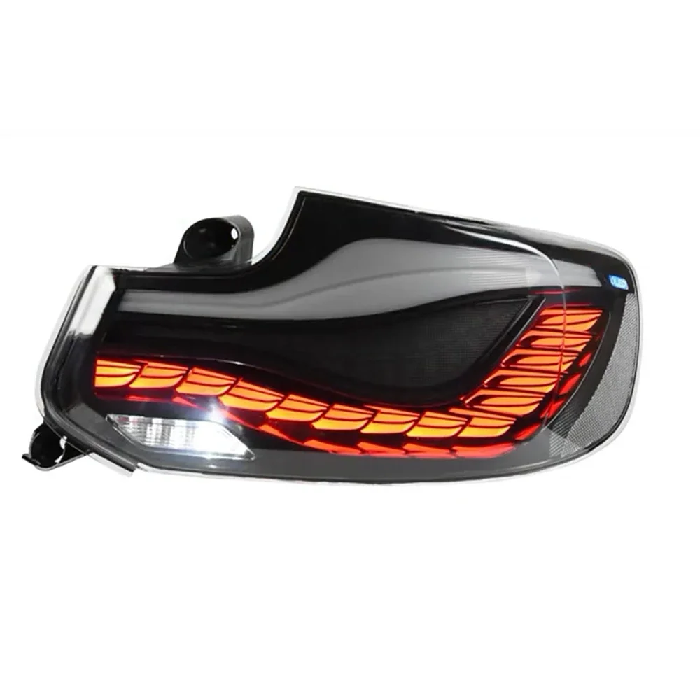 أضواء خلفية السيارة لسيارات BMW 2 Series F22 F23 M2 F87 M2C 2014 ‐ 2021 زوج أحمر LED ضوء خلفي مصباح سطوع عالية عدسة مقاوم للماء #2