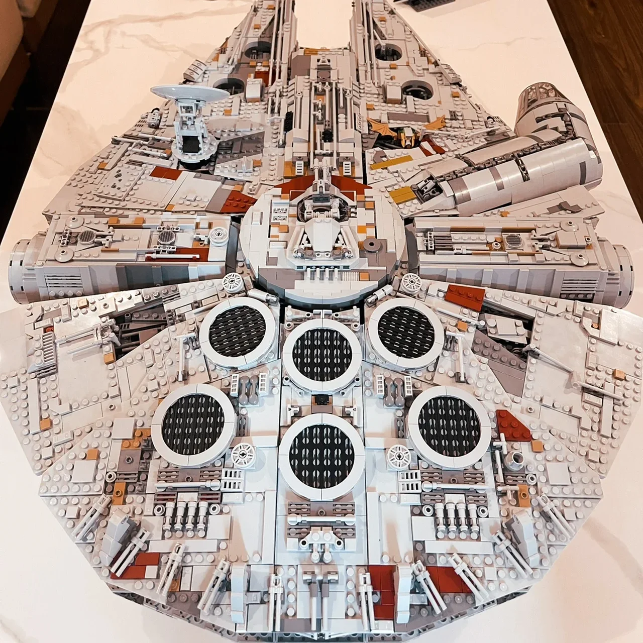 MOC-Star Plan Building Blocks para Crianças, Millennium Falcon, Navio Destruidor, Modelo de Puzzle, Movie Game, Dirigível, Brinquedos Presente, 7541PCs