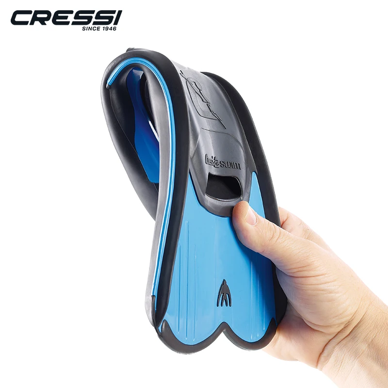 Cressi Light Swimming Short Fins Snorkeling Fin Diving Flippers Professional Training Equipment for Adults and Kids Children