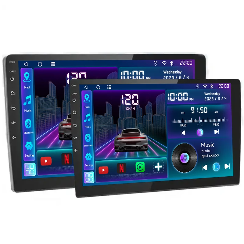 VIP UI Design Android Car Audio System Manufacturers مع مشغل 7 "9" 10.1 "شاشة تعمل باللمس مروحة تبريد مزدوجة Din 2 جيجابايت 32 جيجابايت #1