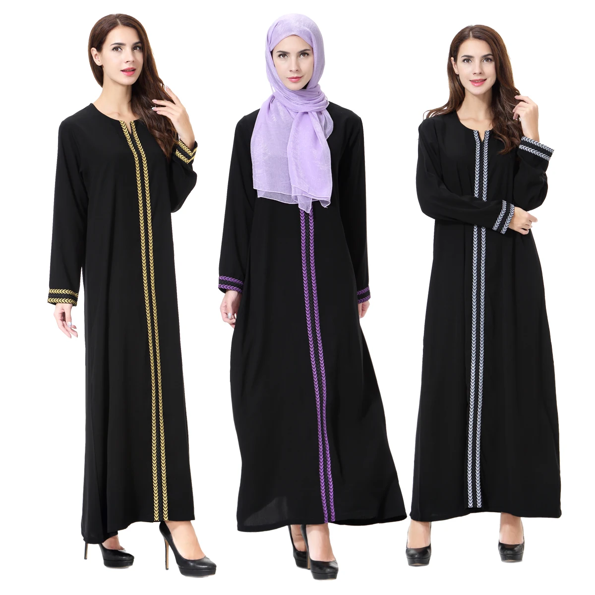 

Middle East Abaya Femme Musulman Caftan Eid Ramadan Islamic Clothing Muslim Women Dress Arabic Robe Turkey Kaftan Caftan Gown