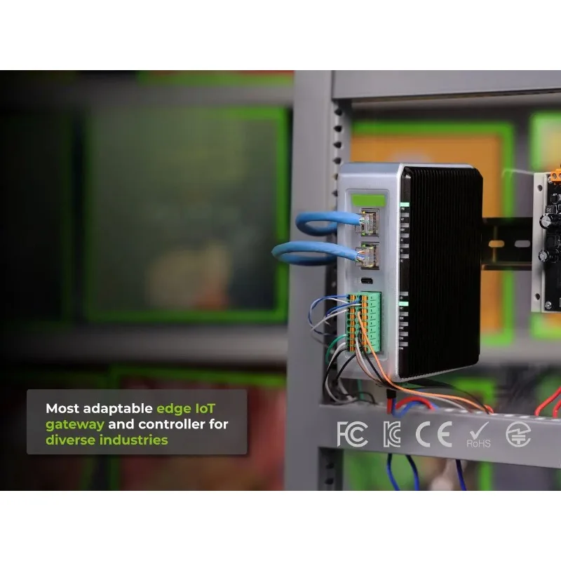CM4 Powered IoT Gateway, Compatible with reComputer R1125‑10 / R1035‑10, AI Capable, 4GB RAM, 32GB eMMC