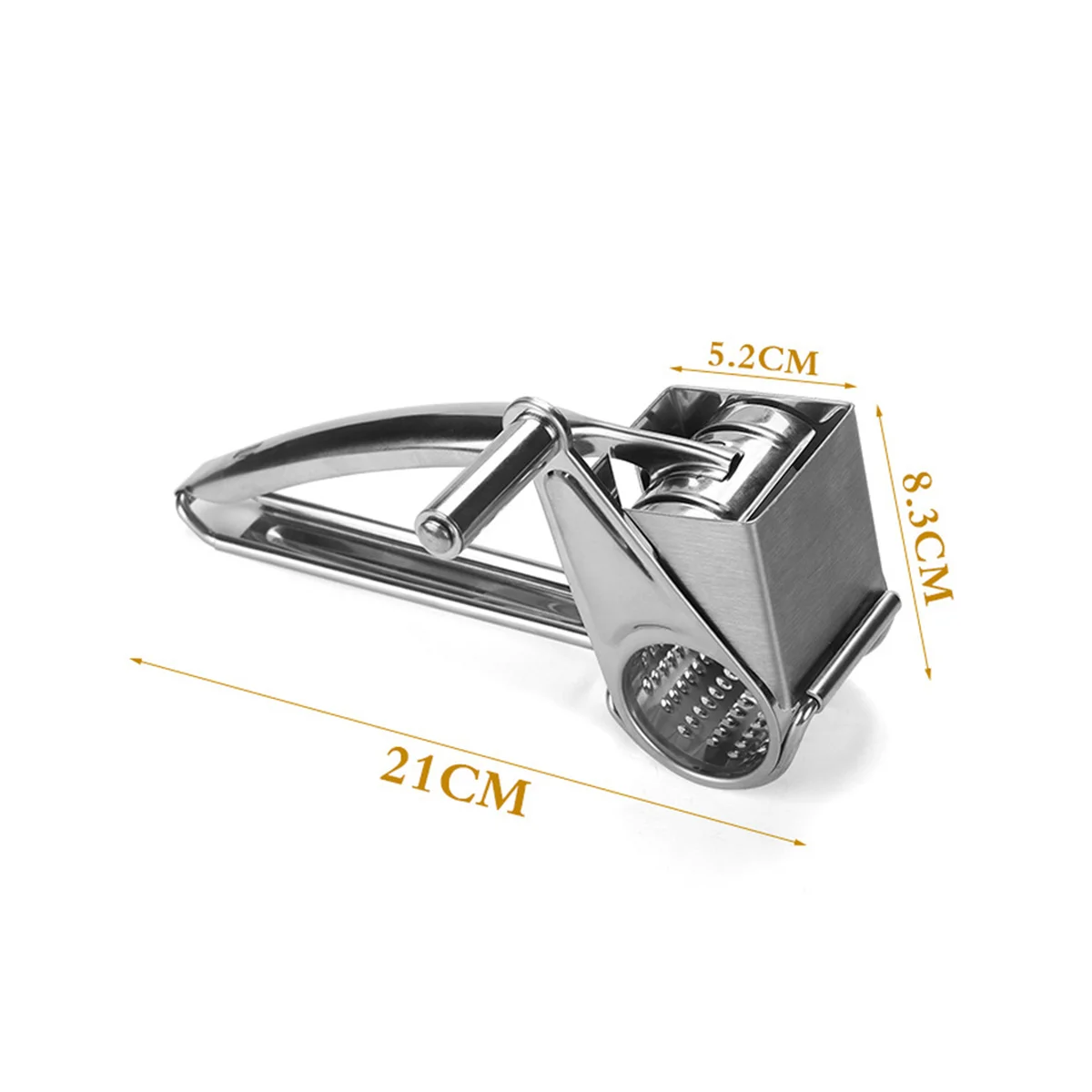 

Stainless Steel Rotary Cheese Grater Hard Cheese Shredder Cutter Kitchen Tool for Nuts Vegetables Fruits Easy Assemble