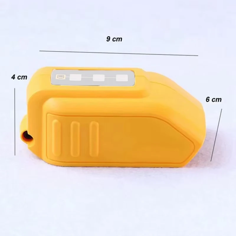 USB Converter Charger For DEWALTs 14.4V 18V 20V Li-ion Battery Converter DCB090 USB Device Charging Adapter Power Supply