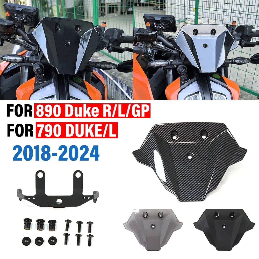 

ДЛЯ 790 DUKE L 890 DUKE GP L R аксессуары для мотоциклов, защита переднего лобового стекла, обтекатель ветрового стекла, защита от ветрового стекла