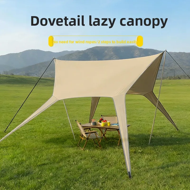 Fast Setup Outdoor Camping Octagonal Canopy Tent Thick Waterproof Sunshade Picnic Sunscreen and Sunshade Cloth Canopy Tent