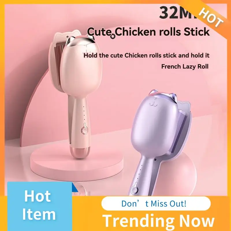 

BBNV-Cat Claw Hair Curler 32Mm Golden Arc S-Shaped Hot Plate 30 Second To Heat 5 Seconds To Shape EU Plug A
