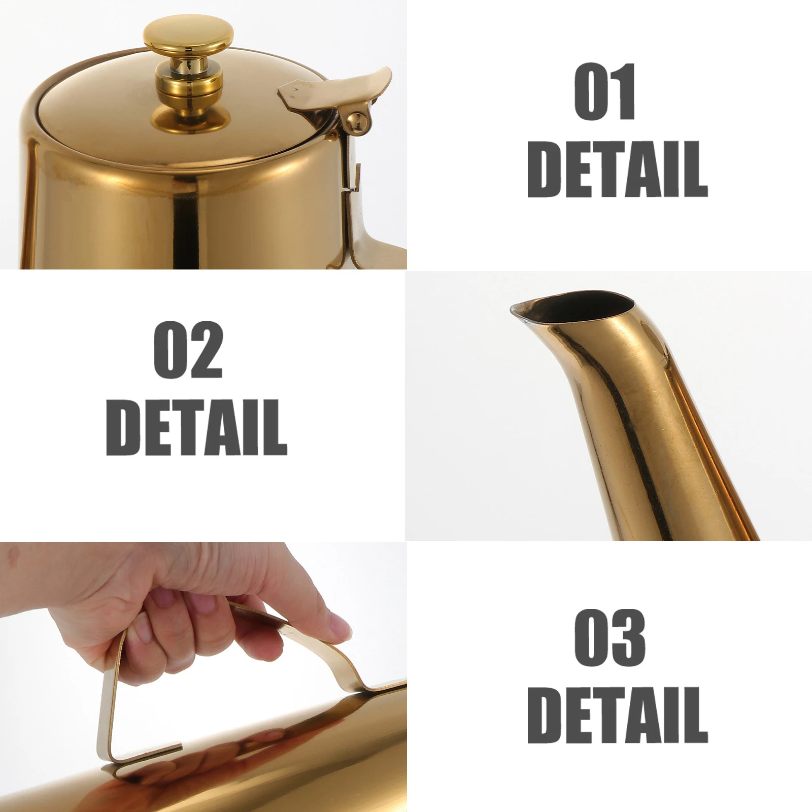 

1 pc Stainless Steel Oil Bottle Premium Oil Can Large Capacity Soy Sauce Container Kettle Kitchen Restaurant Liquid