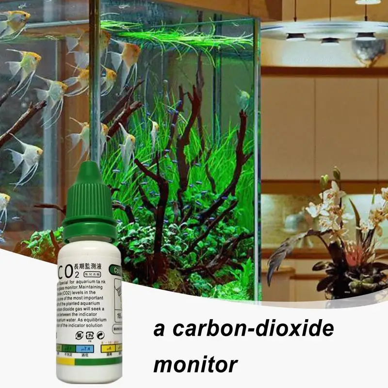 Комплект для проверки капель из стекла Co2 Прозрачный набор для проверки стекла Co2 для аквариума Co2 для посаженных рыб