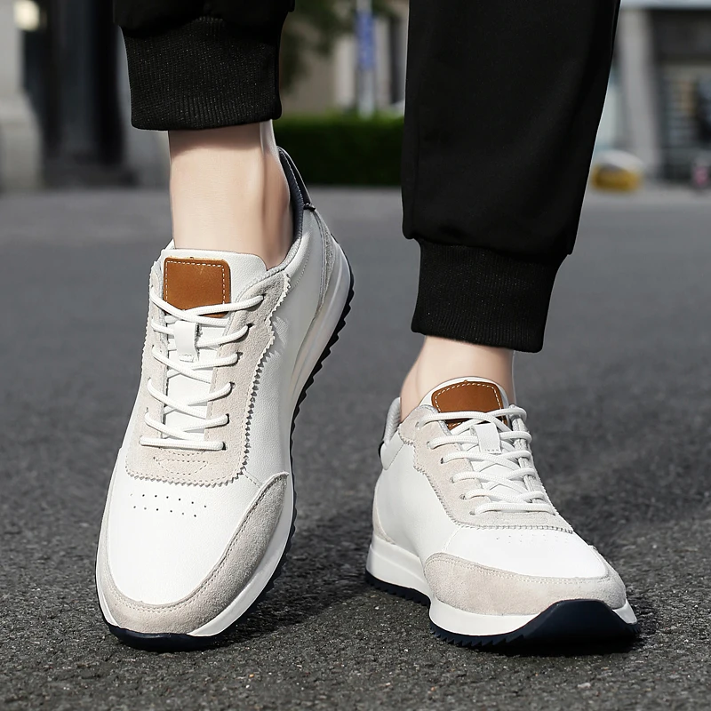 

Luxury Brand High-quality Versatile Commuting Shoe Top Layer Cowhide Casual Shoes Classic Retro Style Men Anti Slip Sports Shoes