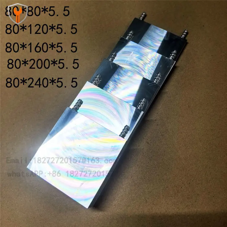 Ultra-thin aluminum water cooling head 6MM thick CPU graphics card semiconductor refrigeration sheet DIY water cooling radiator