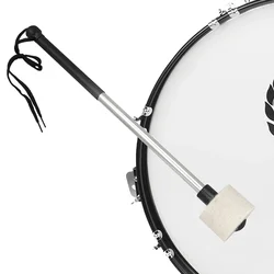 Baquetas de tambor de bajo de acero inoxidable, baquetas de fieltro de alta densidad, 35CM, martillos de tambor de bajo, accesorios de instrumentos de percusión