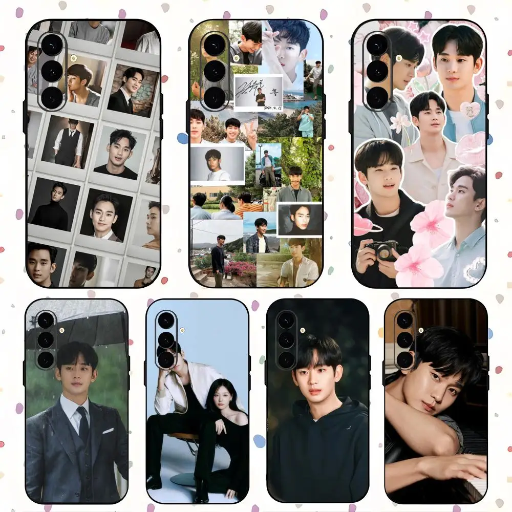 K-Kim SooHyun Popular Star Phone Case For Samsung Galaxy S25 S24 S23 S22 S21 S20 Plus Ultra Note20 Soft Black