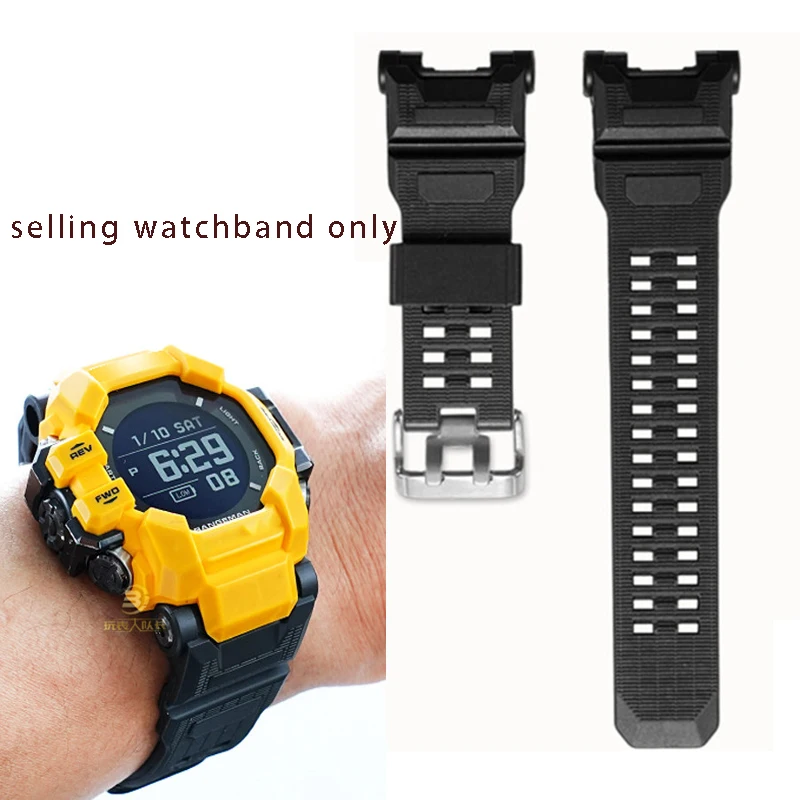 

New waterproof rubber wristband for Casio G-SHOCK third-generation cat man GPR-H1000/H1000RY resin rubber watch strap