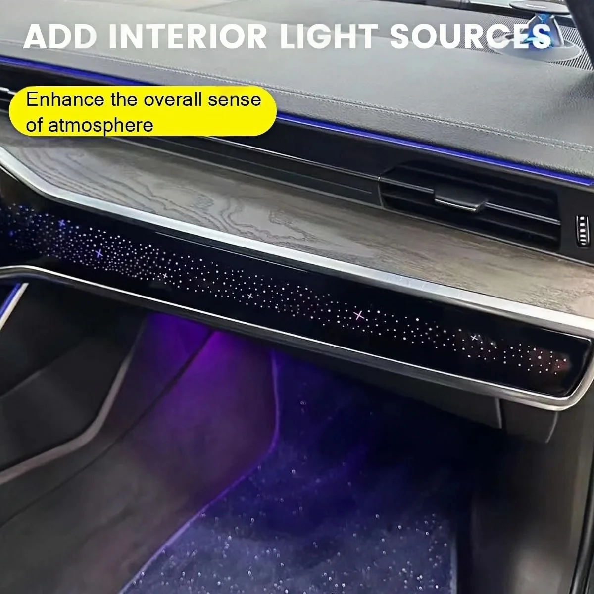 32 Colour LED Starry Sky Instrument Lights For Audi A6 A7 C8 RS6 RS7 Auto Co Pilot Passenger Decorative Lamp Ambient Light Parts - view 3