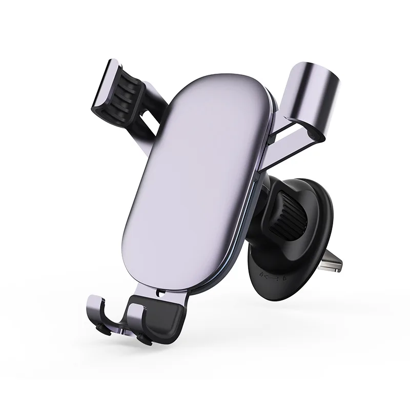 Car mobile phone holder new alloy material car air outlet car mobile phone holder navigation holder gravity lazy navigation dedi