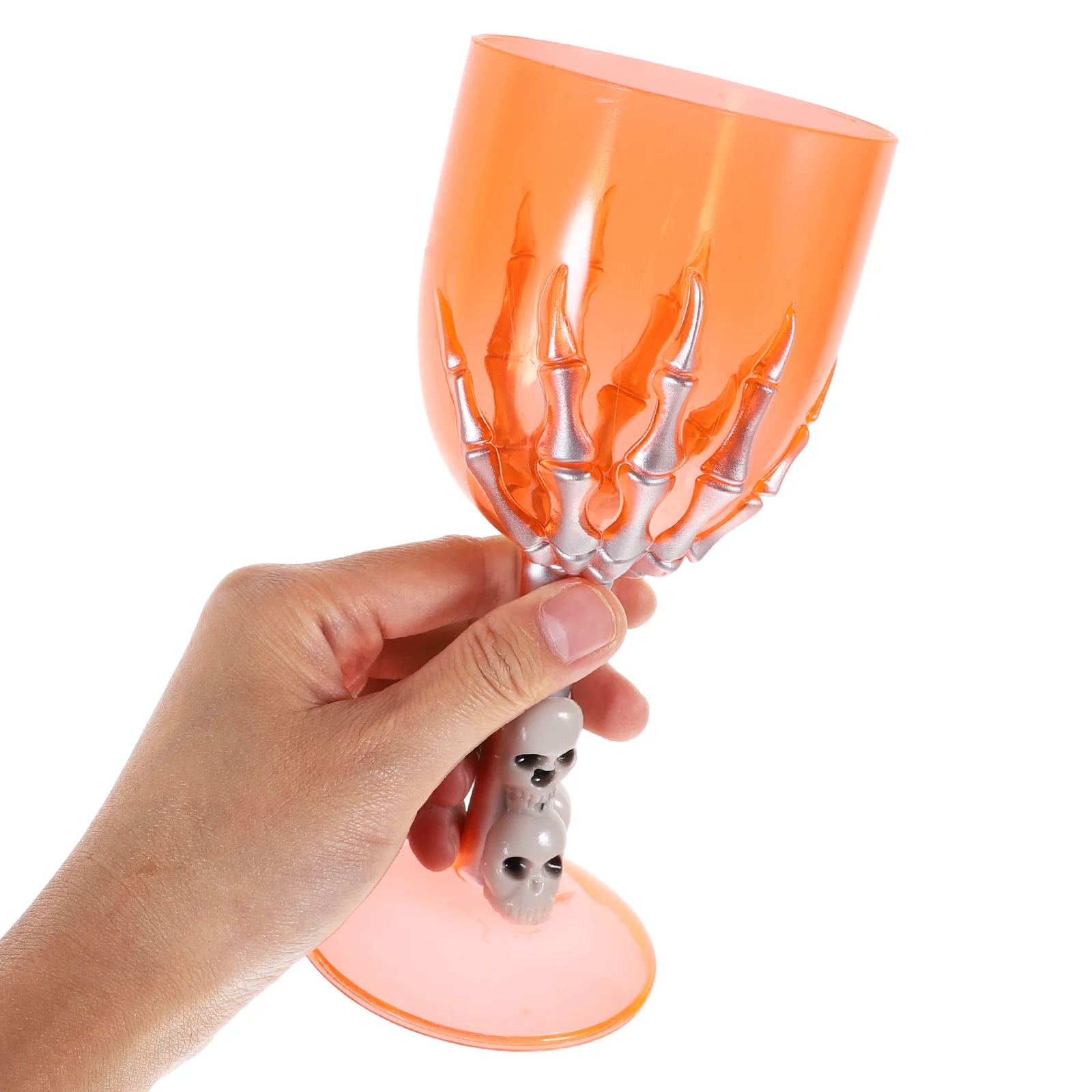 Halloween Plastic Goblet Skull Claw Decor Plastic Goblet Prop for Bar KTV Store (Non-Luminance Pattern, Random Color)