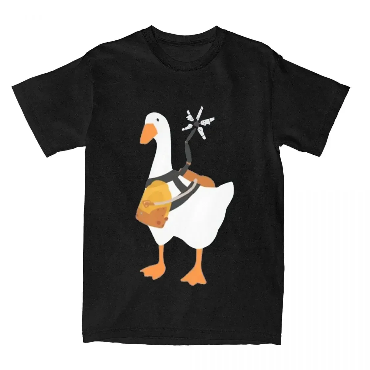 Untitled Goose Game Death Stranding BB Pod Tees Short Sleeve Clothing Ready To Fight T Shirt for Men Women Cotton T-Shirts FUNNY