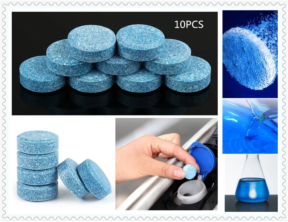 10 шт./1 упаковка, автоматический твердый очиститель лобового стекла, автомобильные аксессуары для BMW X серии E84 X1 X3 E83 F25 X5 E53 E70