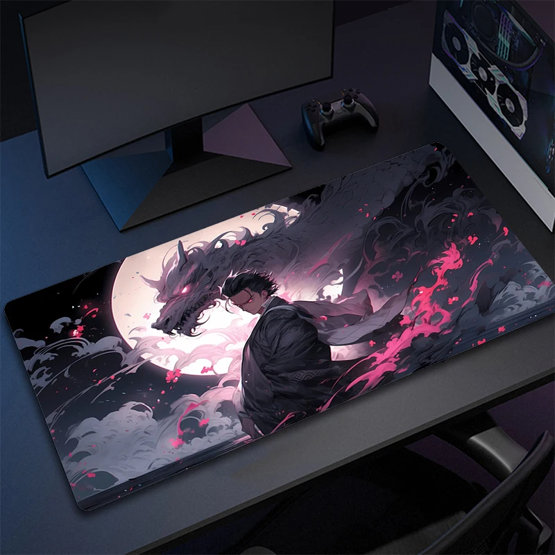 

Warrior Mouse Pad Rubber Large Mousepad XXL Gamer Locking Edge Keyboard Mouse Mat Anime Non-Slip Table Mat Gaming Keyboard Pads