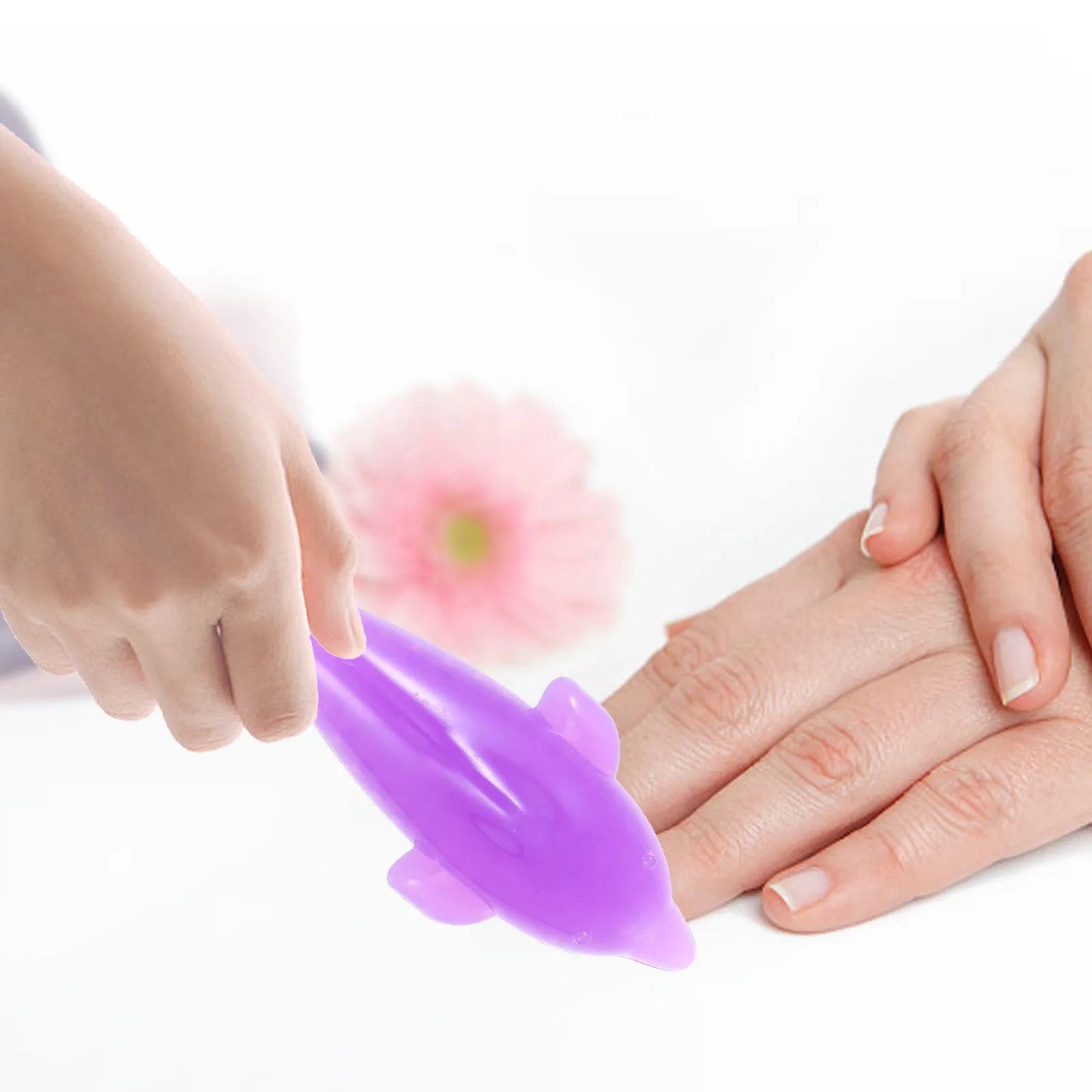 

5Pcs Nail Art Brush Fine Grain Bristles Strong Plastic Material Easy Grip Non Slip Home Manicure Cleaning Brush for Daily Care