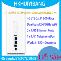 HUA WEI 4G LTE Router B618s-22d Cat11 600Mbps Wireless Gateway Dual Band 4x4 MIMO Indoor WiFi Modem 4G Sim Card Home Gigabit CPE