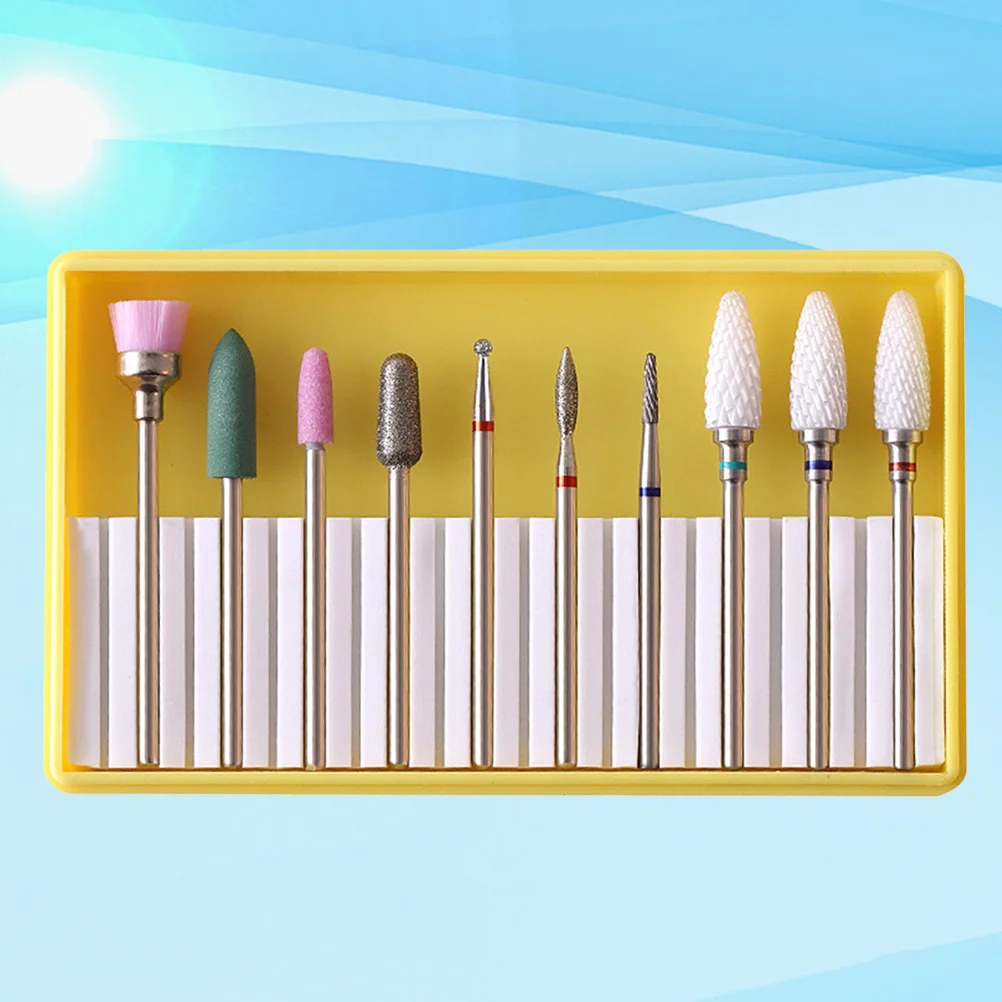 

1Set Nail Drill Tool Set Complete Ceramic Grinding Heads for Nail Art Manicurist Fast Shaping Smoothing Cuticle Cleaning