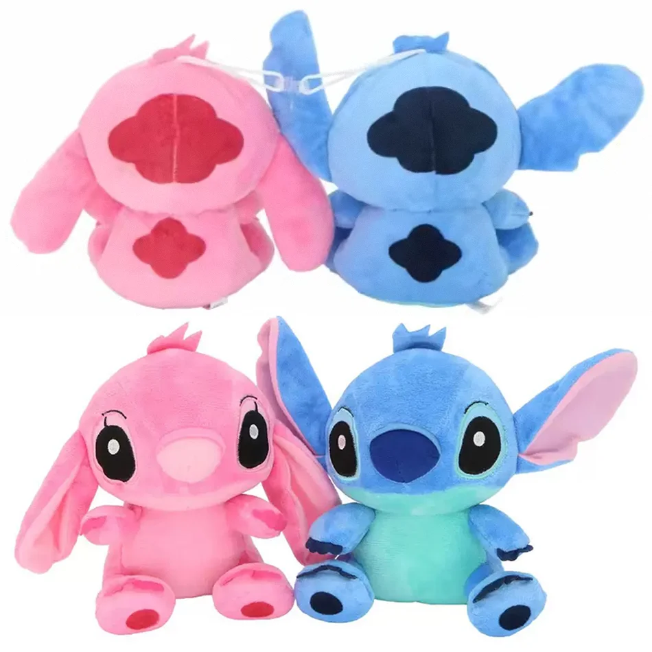 Heiße DISNEY Lilo & Stitch Plüschtiere Rosa Lilo Blue Stitch Gefüllte Plüschpuppen Anhänger Spielzeug Modelle Niedlicher Junge Mädchen Geburtstagsgeschenk